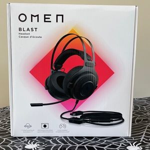 HP Omen Blast Wired Gaming Headset Surround Sound PC Console Compatible with Mic